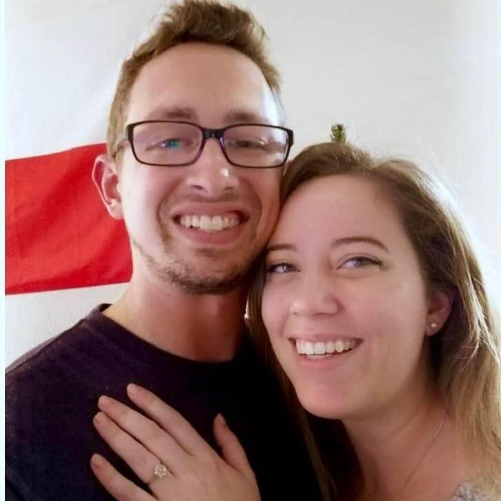 This photo was taken right after Niles proposed to Megan - November 24, 2018