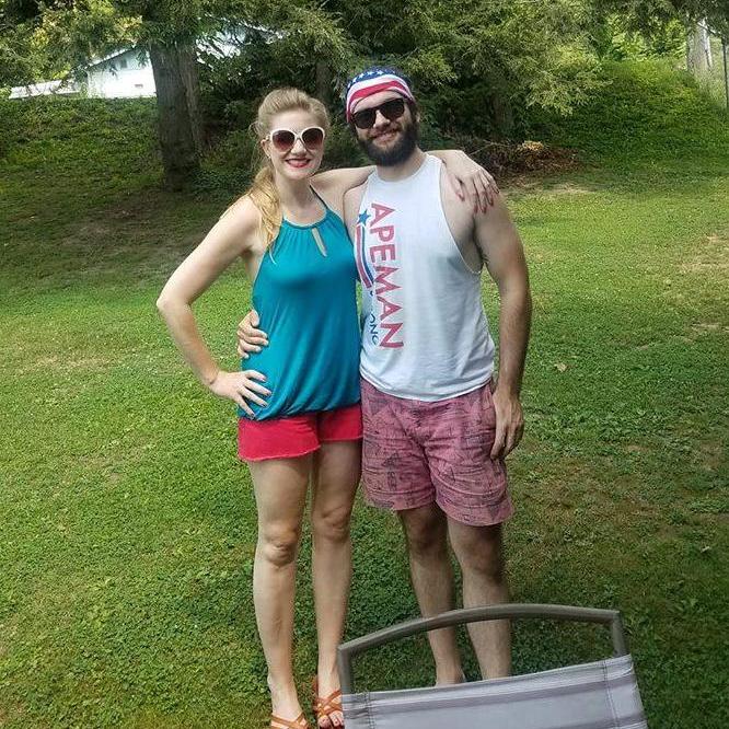 July 4th spent with David's mom in Hinton, West Virginia