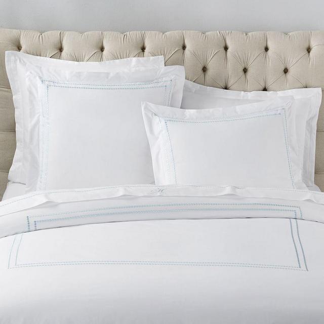 Sea Glass Pearl Organic Duvet Cover, King/Cal. King