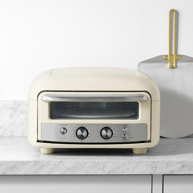 GreenPan™ Stanley Tucci™ Indoor-Outdoor Pizza Oven with Peel & Cover, Carrara White