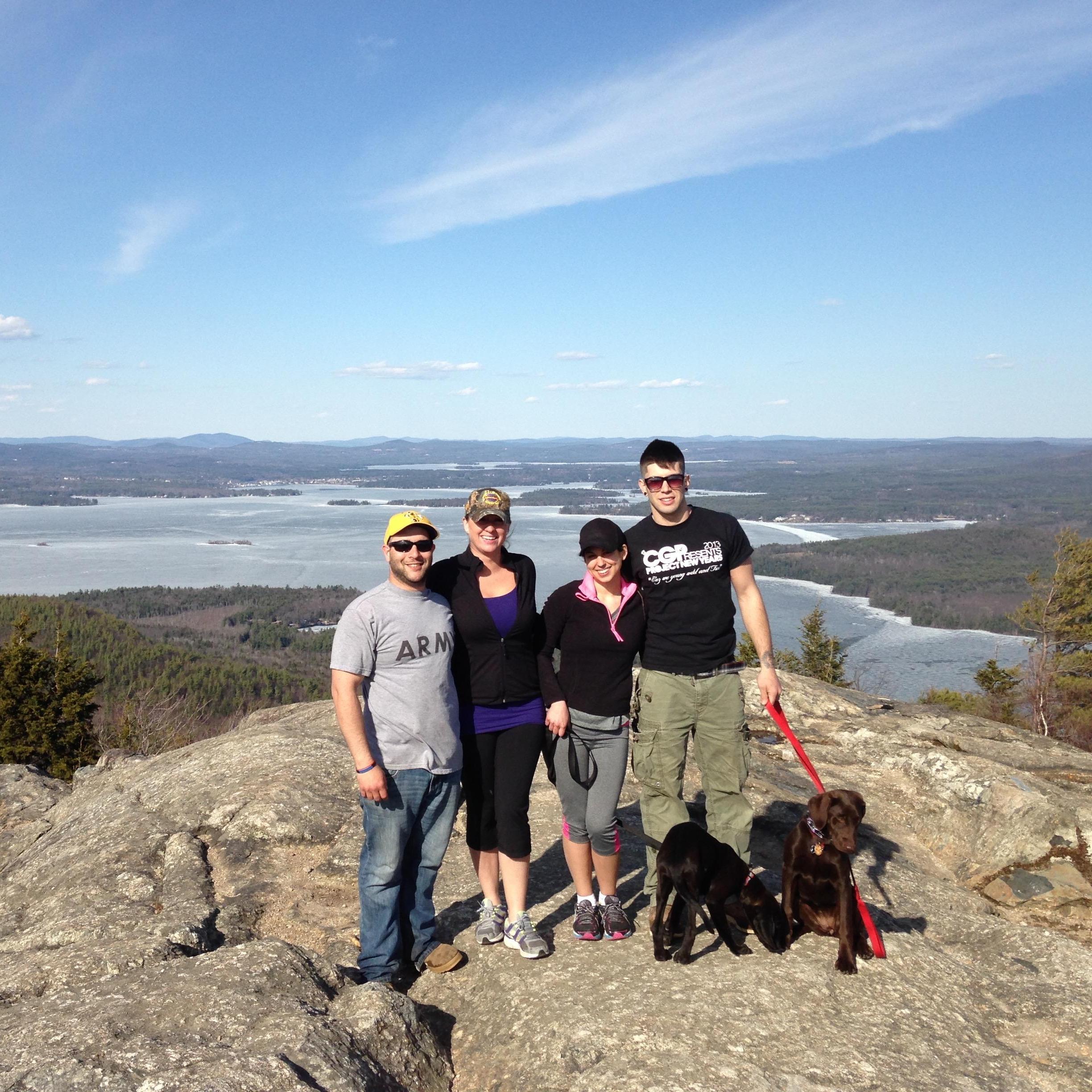 Hiking MT monadnock with Chris, Jade and our pups for Brianna's 23rd birthday