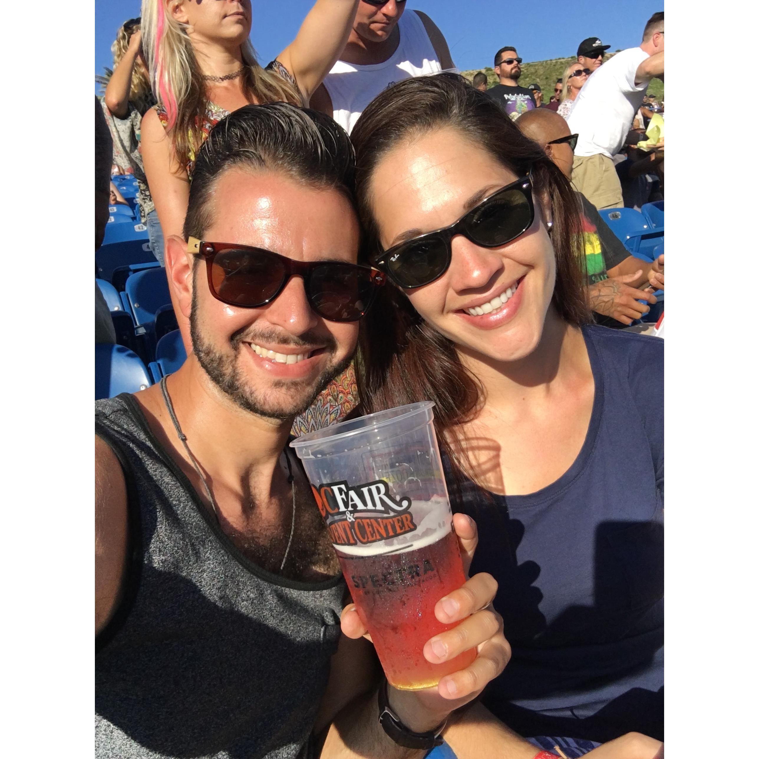 Our first concert together! Iration, Orange County Fairgrounds