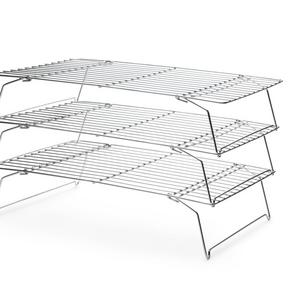Fox Run 4698 Stackable Cooling Rack Set, Chrome, 3-Piece