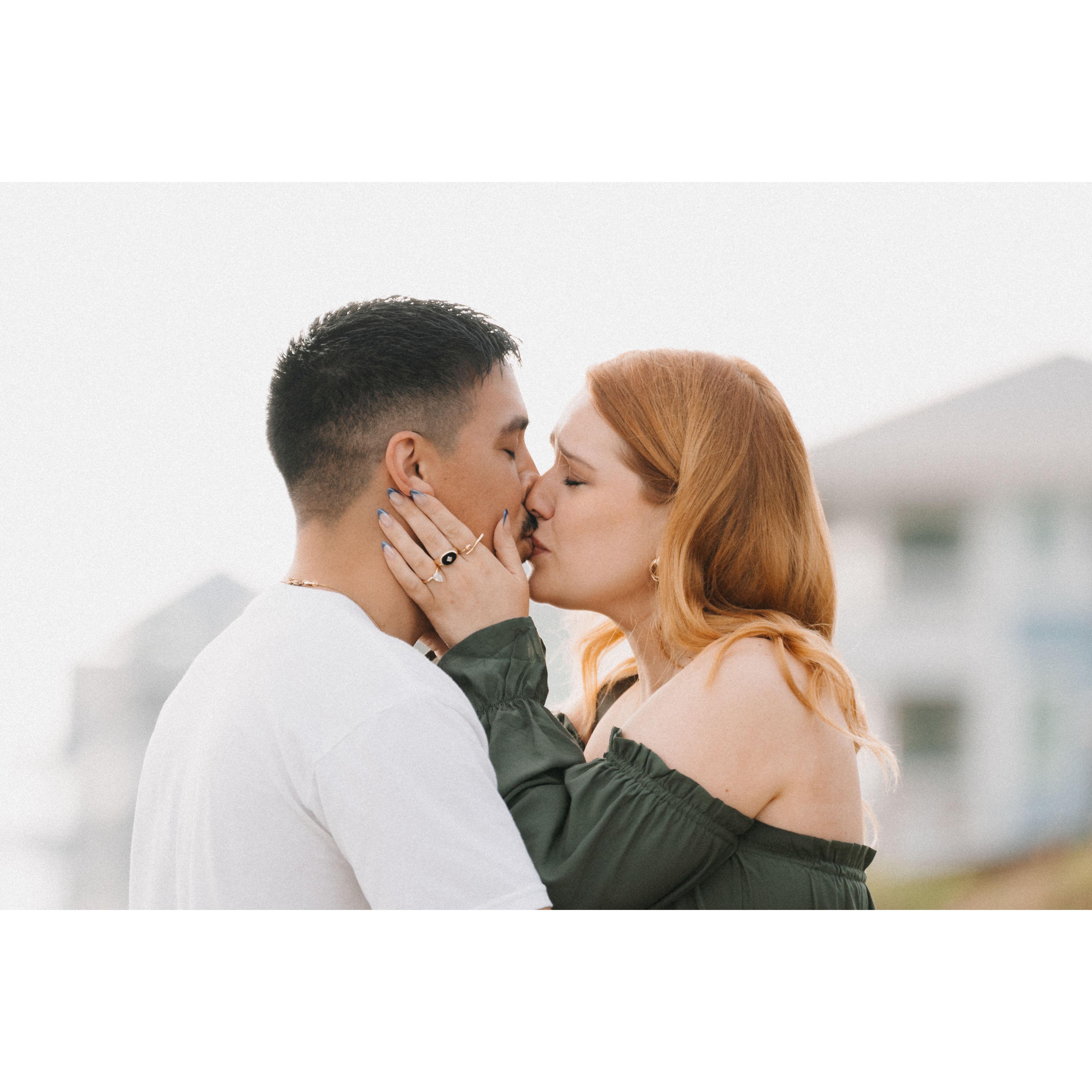 He always knows what to say to make her cry happy tears...