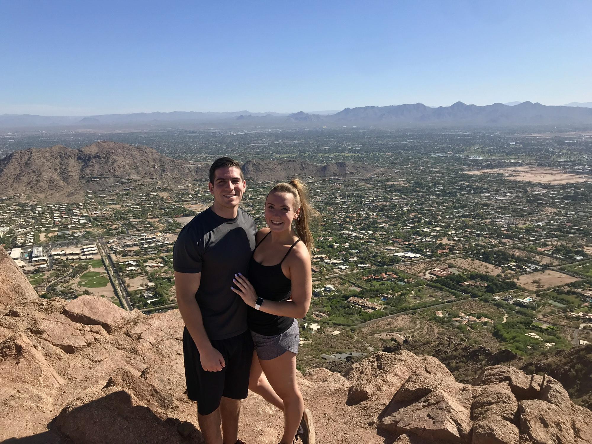 Ryans first & only time hiking Camelback mountain