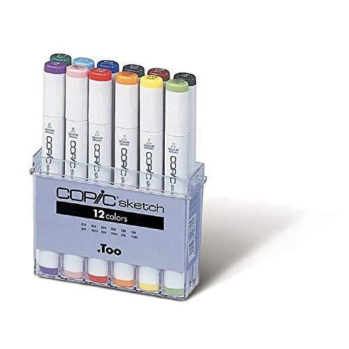 Copic Marker SB12 12-Piece Sketch Basic Set