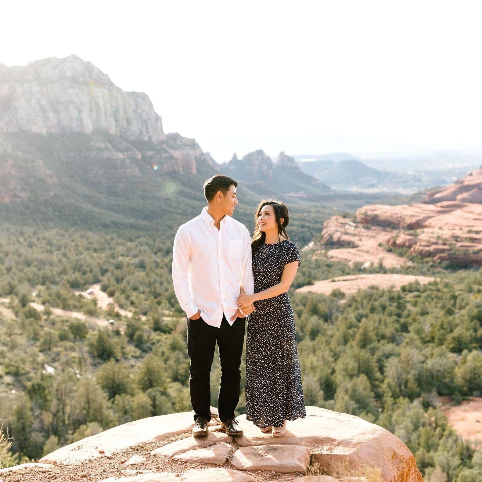 Engagement shoot in Sedona
