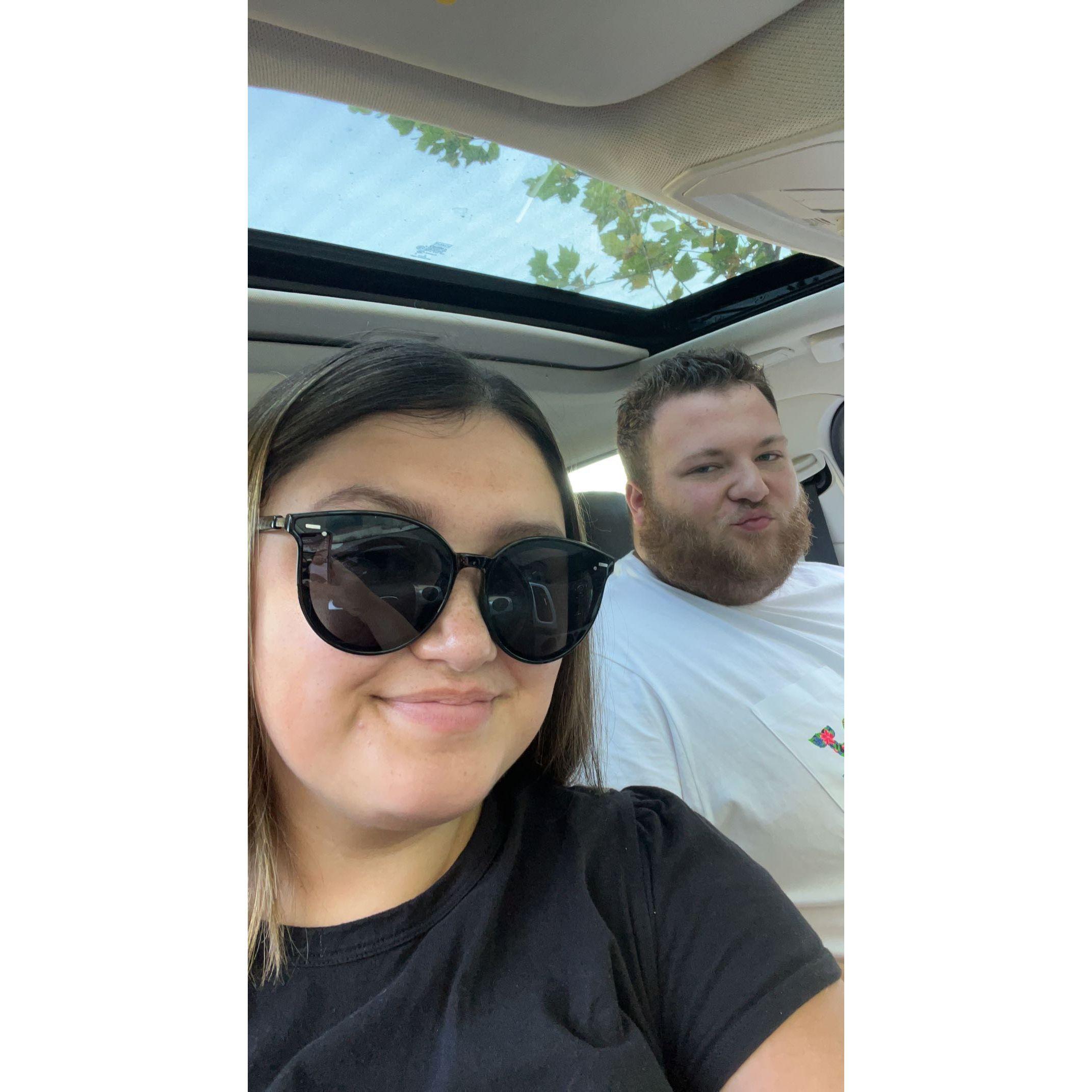 We survived the COVID pandemic and long distance in 2022 together. This was one of our photos of when he came to town during our long distance period.