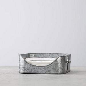 Galvanized Metal Napkin Holder