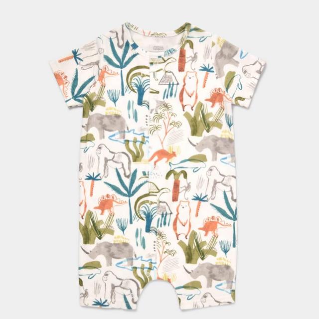 Mamas & Papas Safari Shortie Romper - 3-6mo