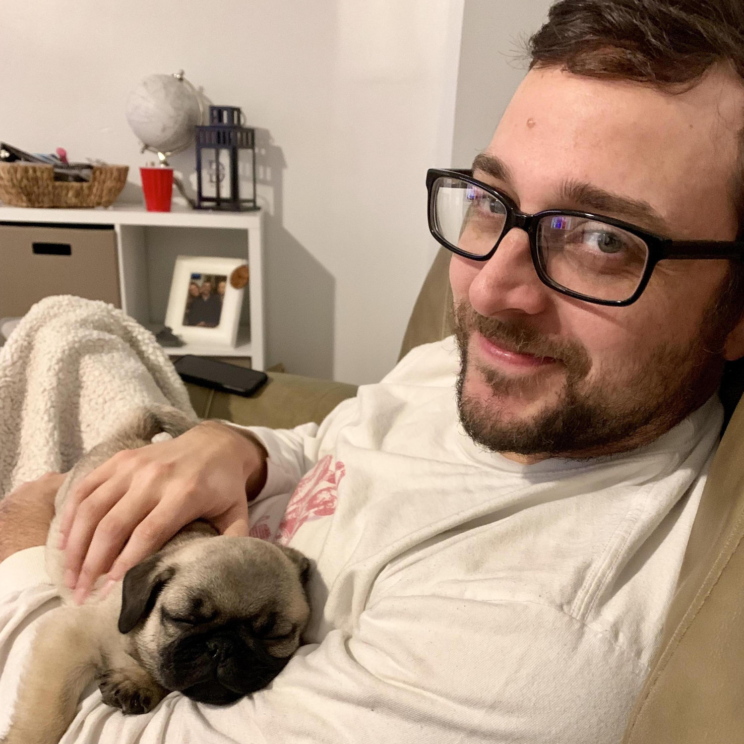 First time dog dad in our first place together