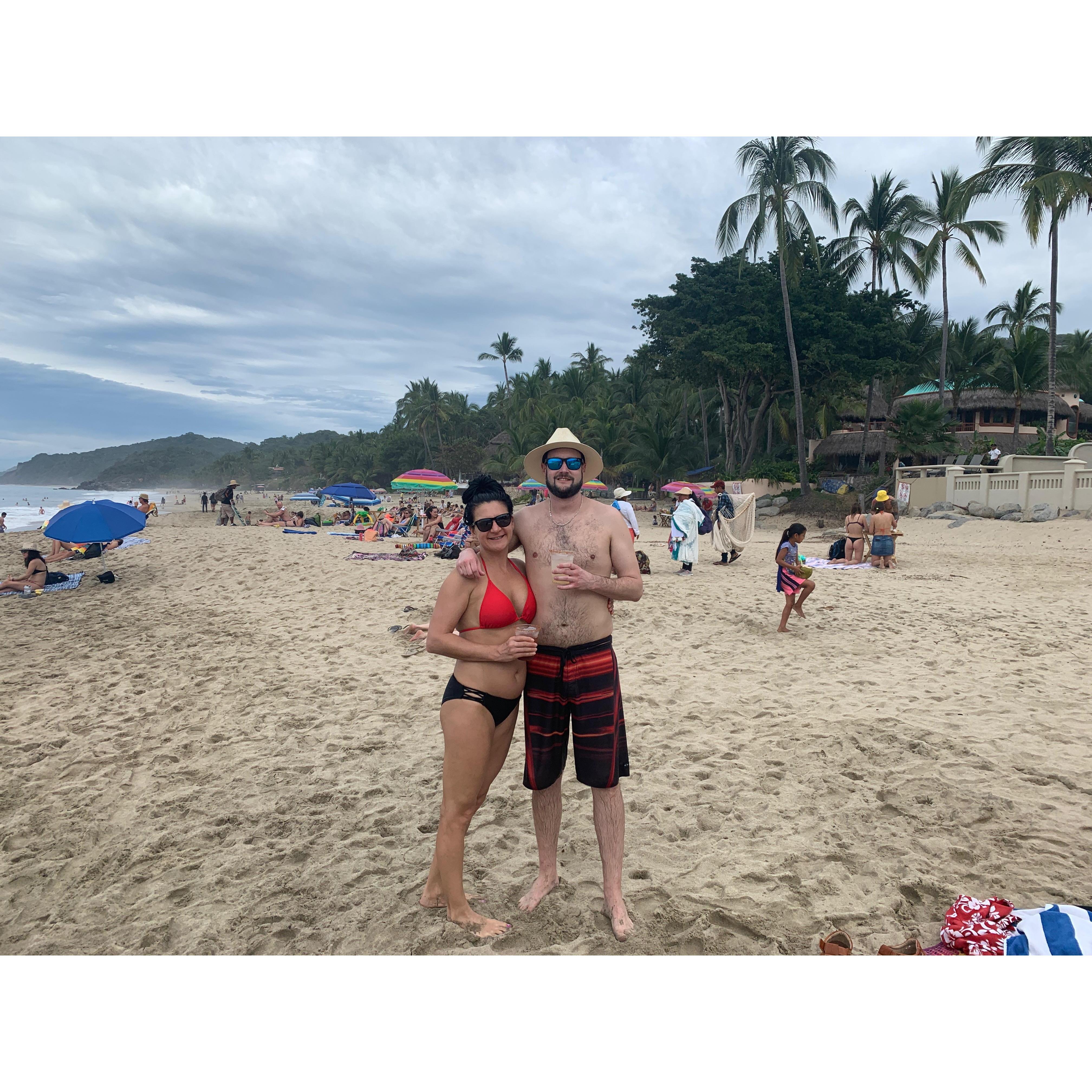 First vacation together, in Sayulita, Mexico.