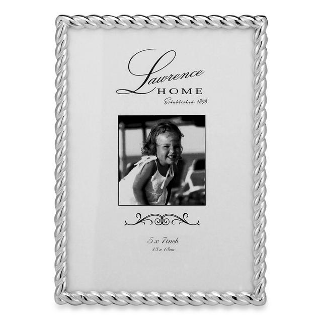 Lawrence Frames Metal Rope 5-Inch x 7-Inch Frame in Silver