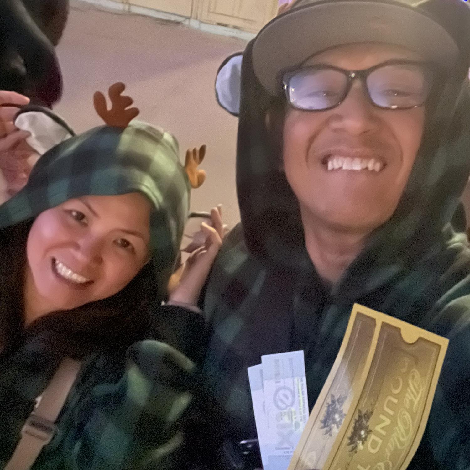 Twinning for Polar express ride!