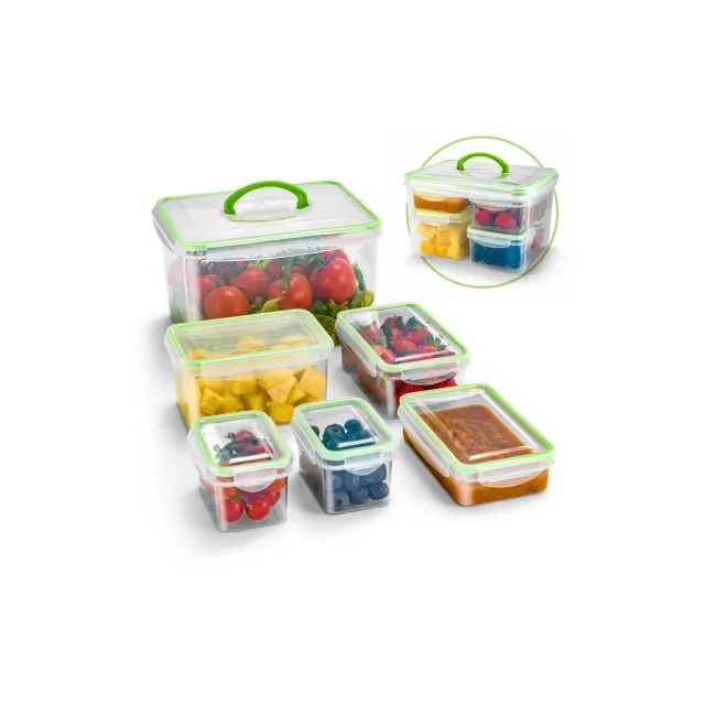 Sorbus 12 Piece Airtight Containers With Snap-on Lids- BPA Free - For Kitchen, Pantry, Food Storage
