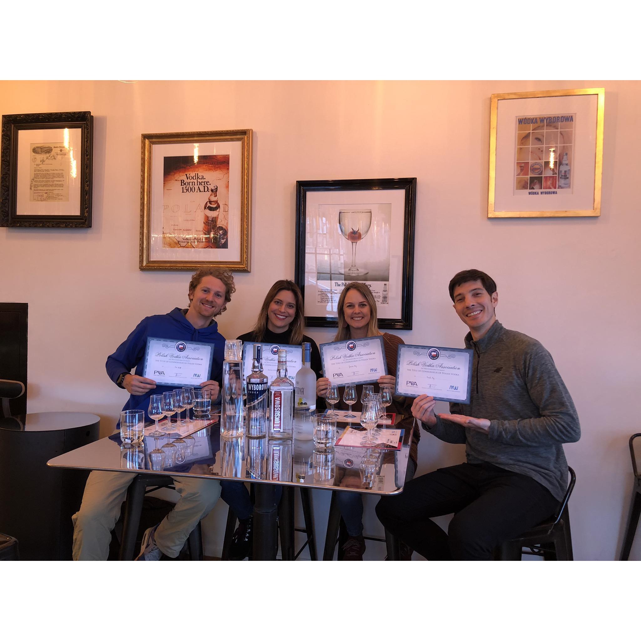 Warsaw, Poland - Certified Vodka Tasting Masters