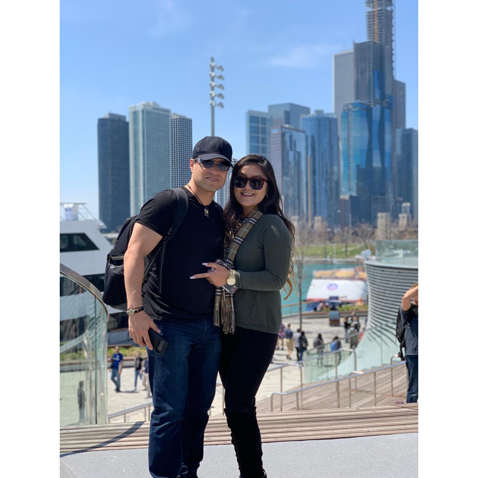Doing touristy things in Chicago, Illinois!