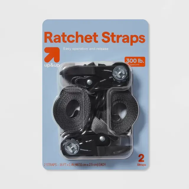 300lb 2pk Ratchet Straps - up&up™