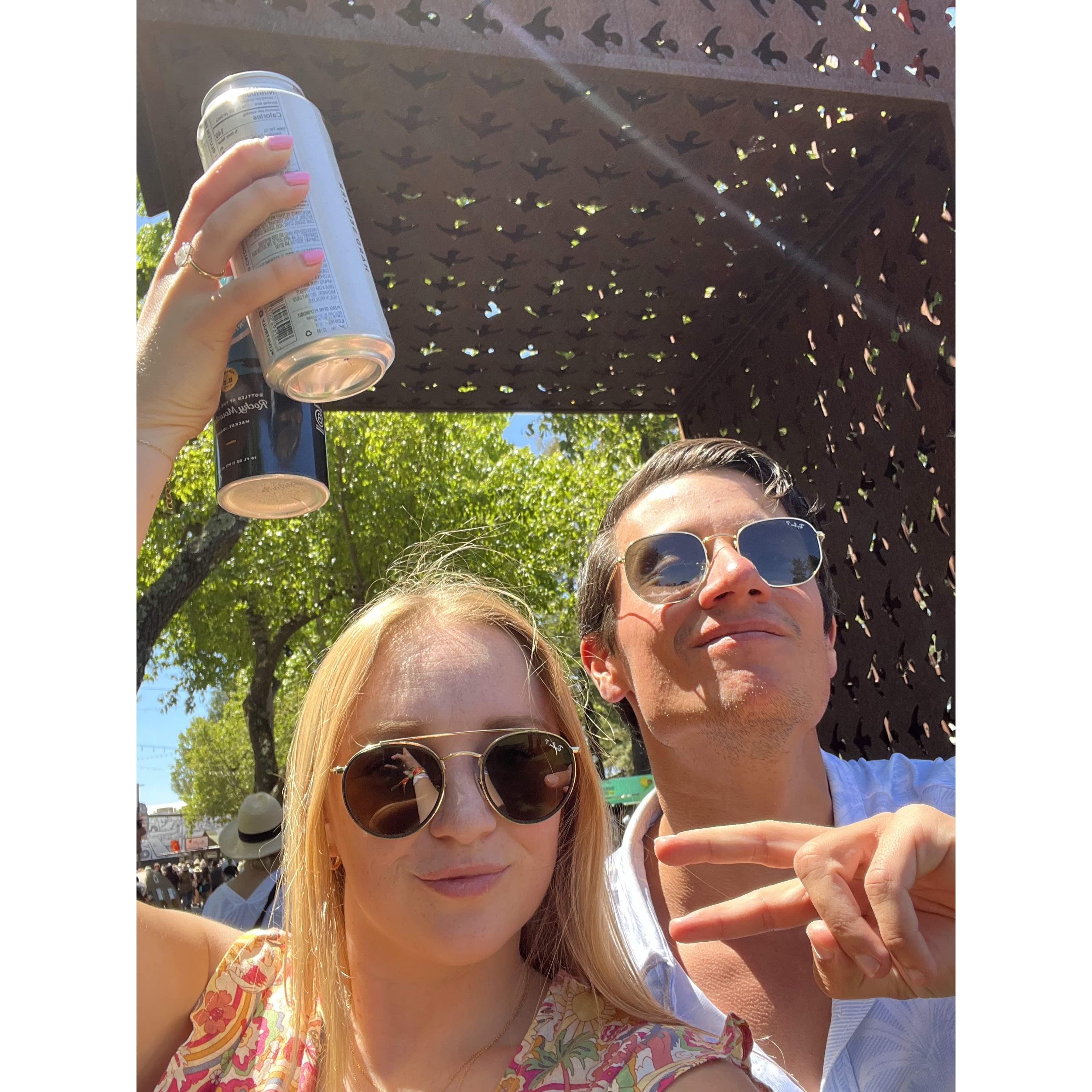 Ran it back to Bottlerock in Napa where we took our first ever picture - May 2022