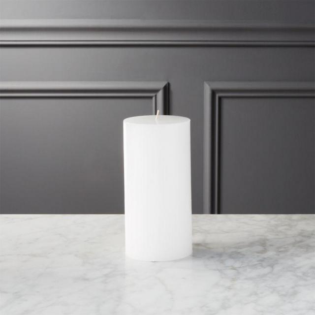 3"x6" White Pillar Candle