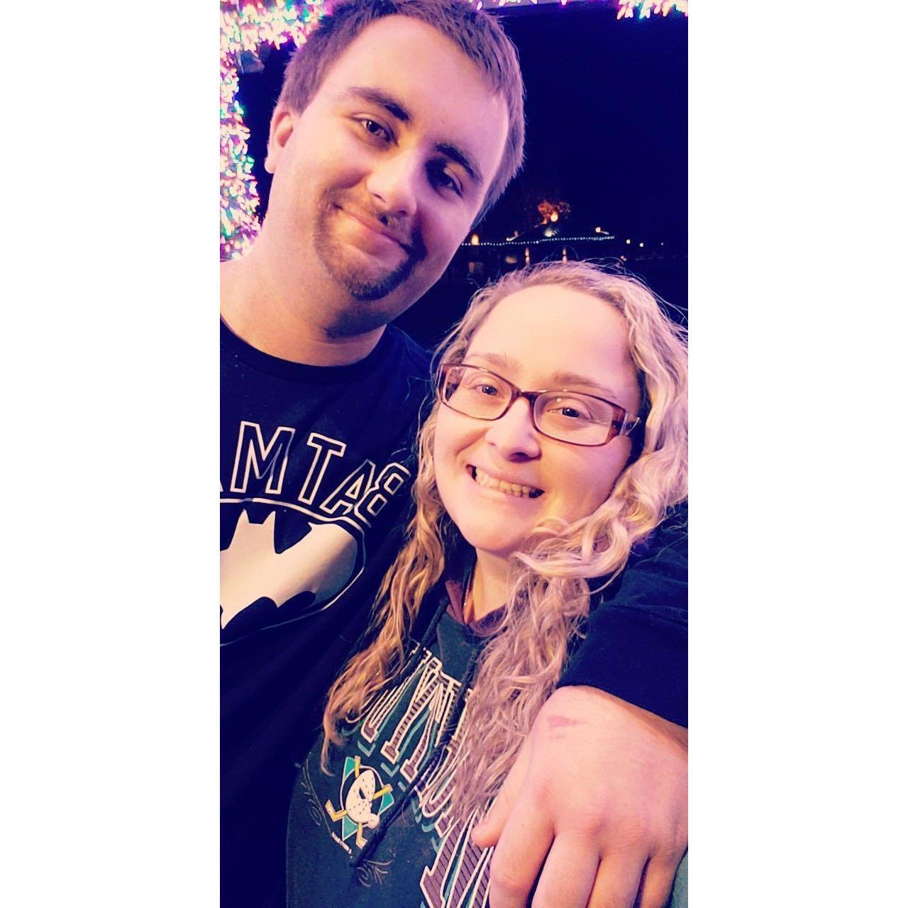 Our very first photo together, under the gazebo Mark would end up proposing under two years later