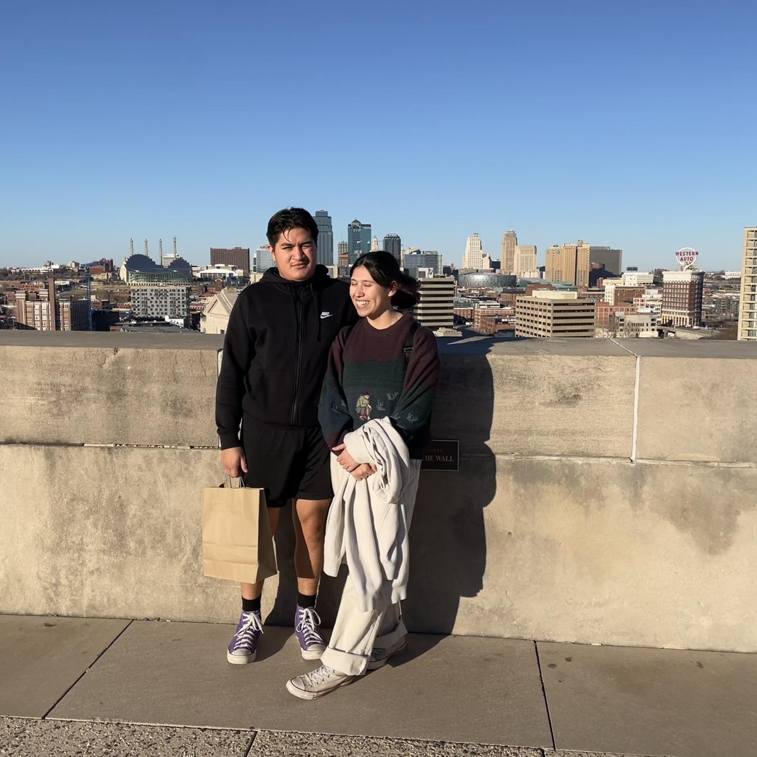January 5th of 2023. 
A nice picture David’s cousin, Max, took for us on the top of the National World War I Museum and memorial in Kansas City, Missouri!