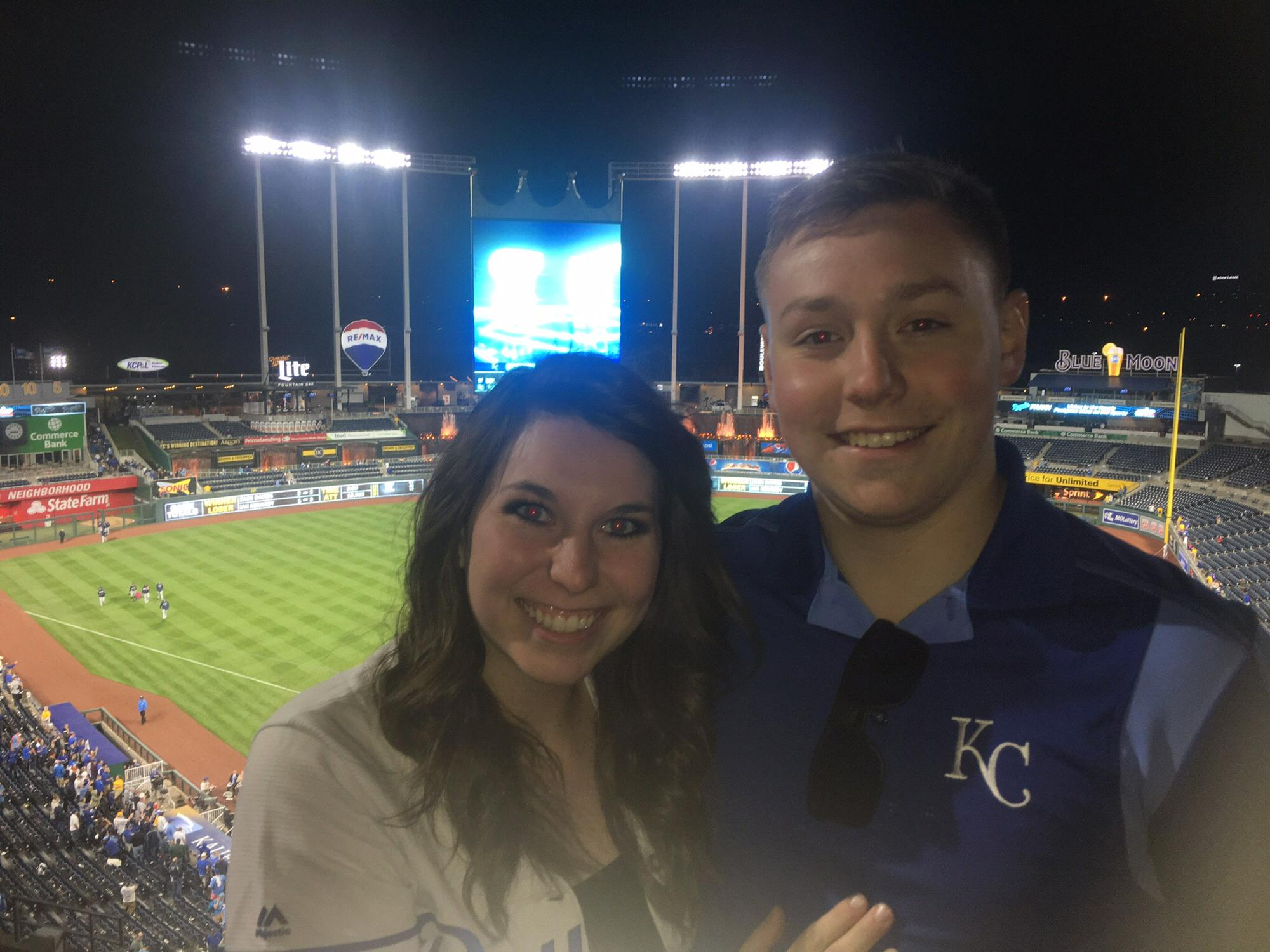 We love going to root on the Royals together!