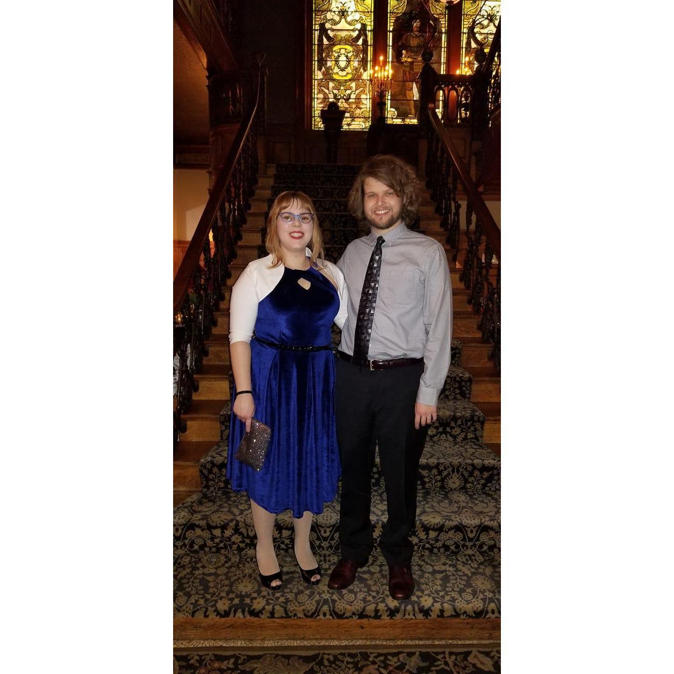 For our second Valentine's Day together, we went fancy at The Whitney in Detroit!
