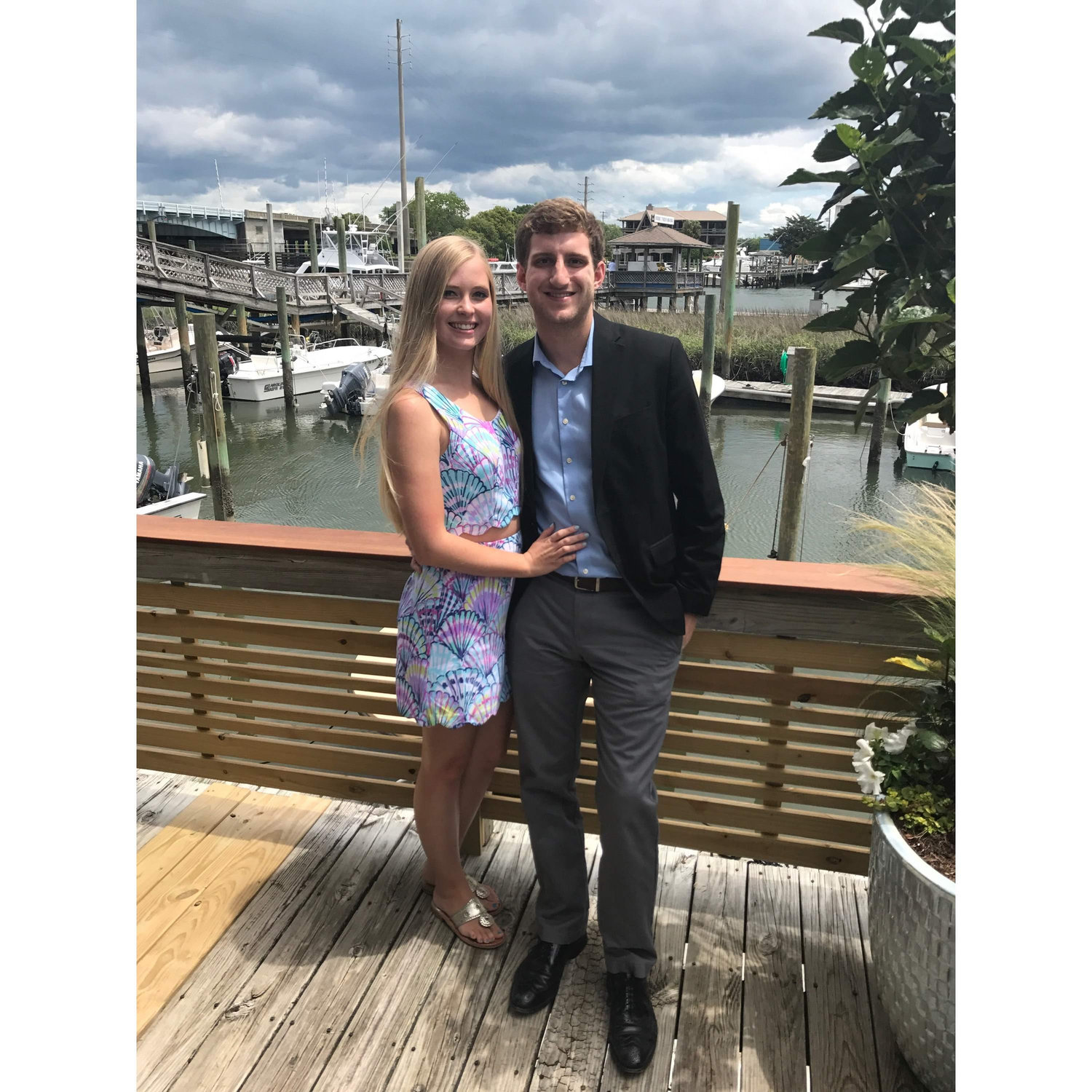 Celebrating Syd's graduation from UNCW in Wrightsville. May 2017