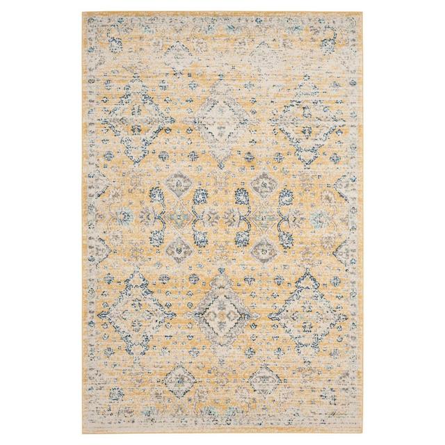 Gold/Ivory Abstract Loomed Area Rug - (4'X6')- Safavieh