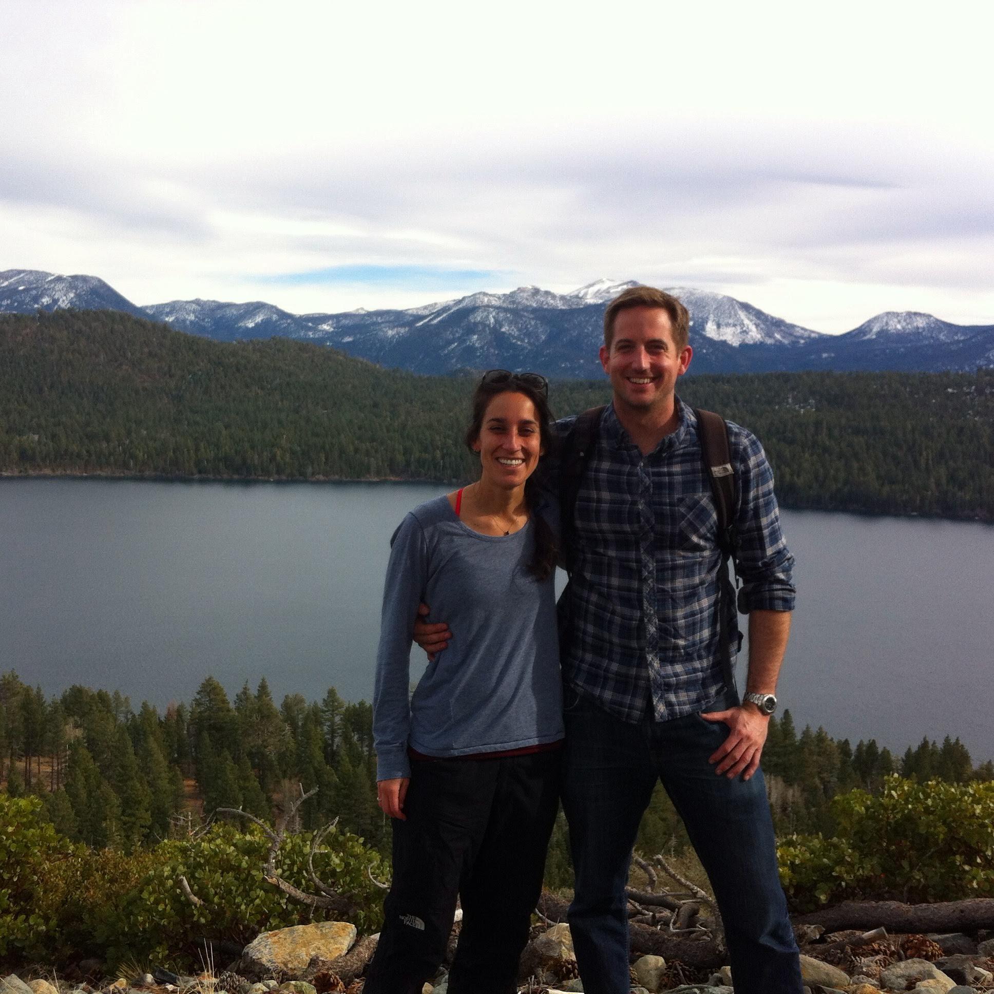 Another from the BD era, this is us in Tahoe, not skiing since Chris was recovery from knee surgery and Becca was scared of needing knee surgery