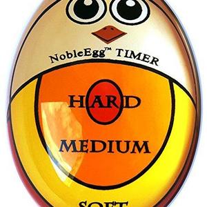 NobleEgg Timer | Soft Hard Boiled Egg Timer Color Changing Red Yellow Orange Indicate Eggs Boiling Stages: Soft Medium Hard Boiled | Retail Box | Nontoxic | No BPA BPS BPF, Certified