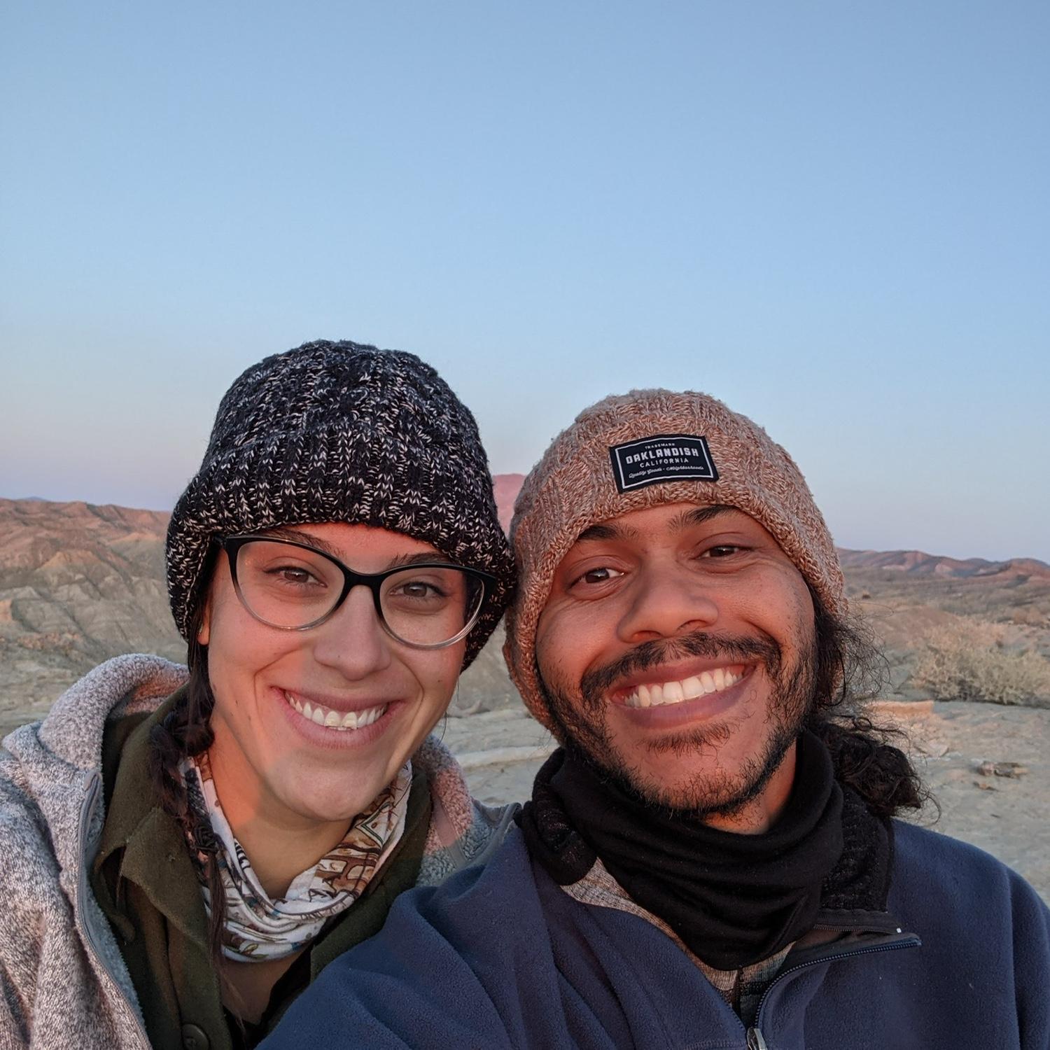 Watching the sunrise in Anza Borrego