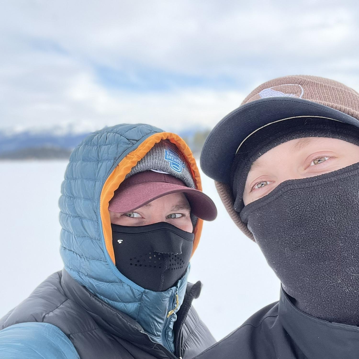 Snowshoeing on Echo Lake, 2023