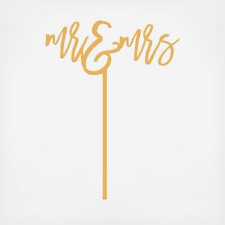 Mr. & Mrs. Cake Topper