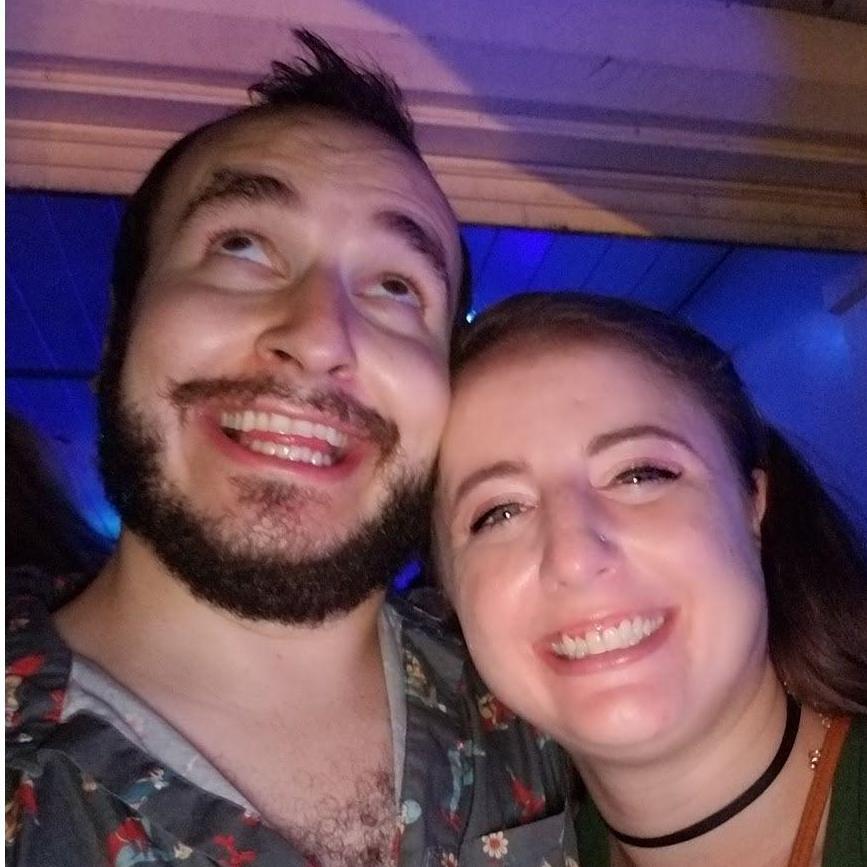 Brian's neat party trick: looking two different directions!