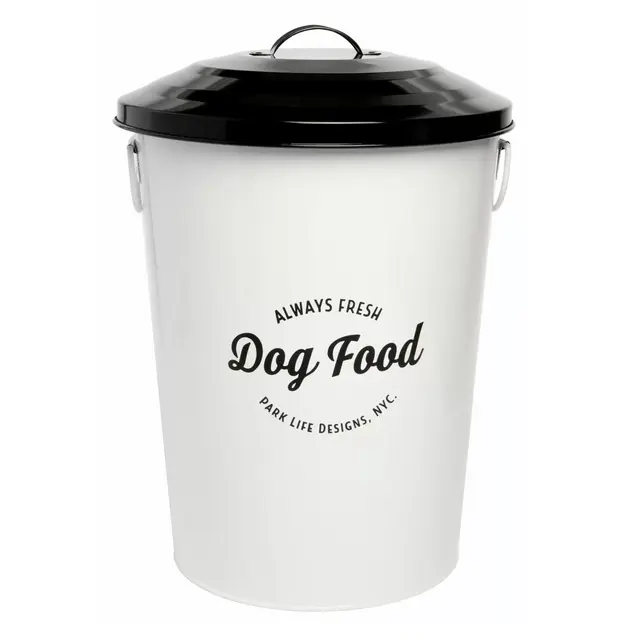 Park Life Designs® Andreas Large Pet Food Storage Bin in White