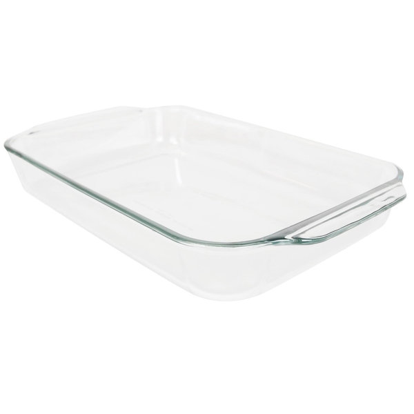 Pyrex Basics 4.8-qt (10 x 15 ) Oblong Baking Dish - Original Genuine Pyrex - Made in the USA