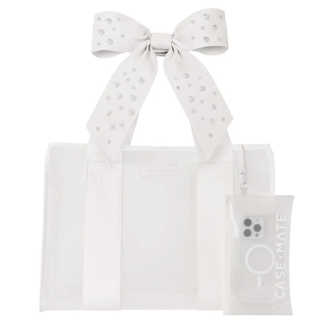 ☔️Shower gift: Ivory Pearl Jelly Tote Bag