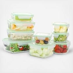 Go Green by Kinetic 36-Piece Glass Food Storage Container Set