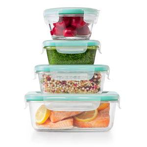 OXO 12 Piece Smart Seal Glass Food Storage Container Set | Bloomingdale's
