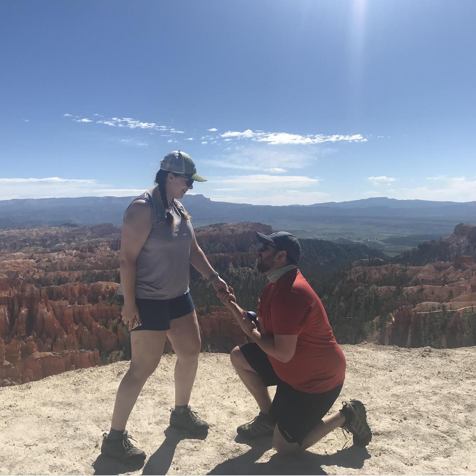 When we said yes to forever at Bryce's Canyon National Park in Utah.
