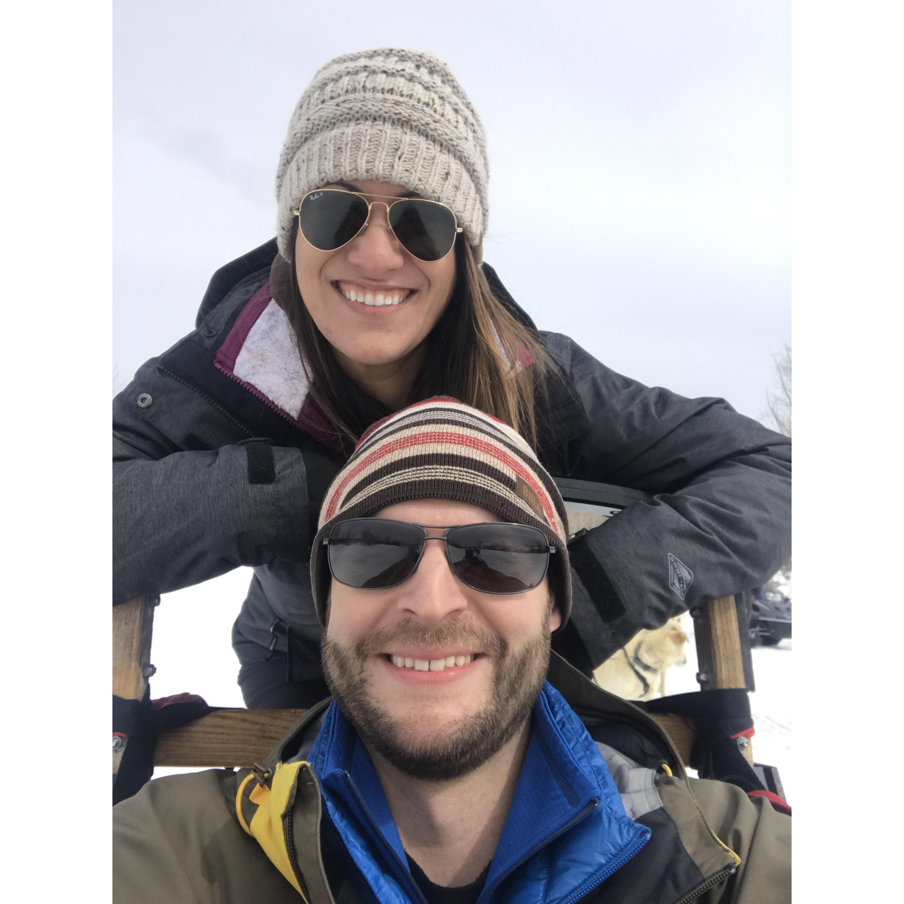 Dog sledding in Colorado!