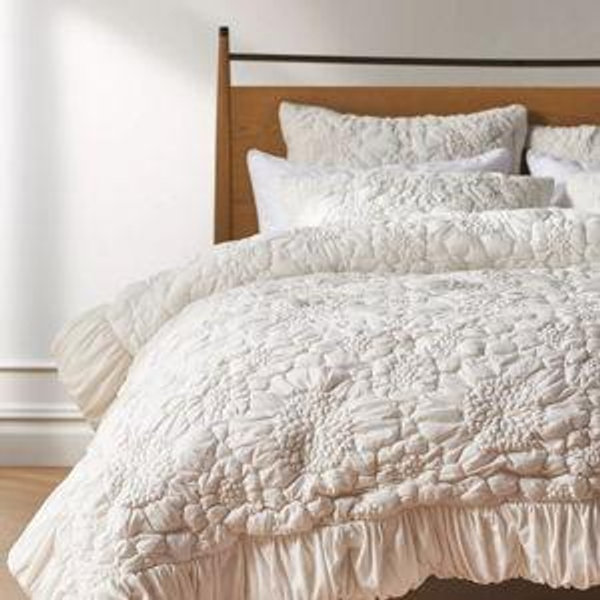 Dahlia Cotton Jersey Floral Quilt