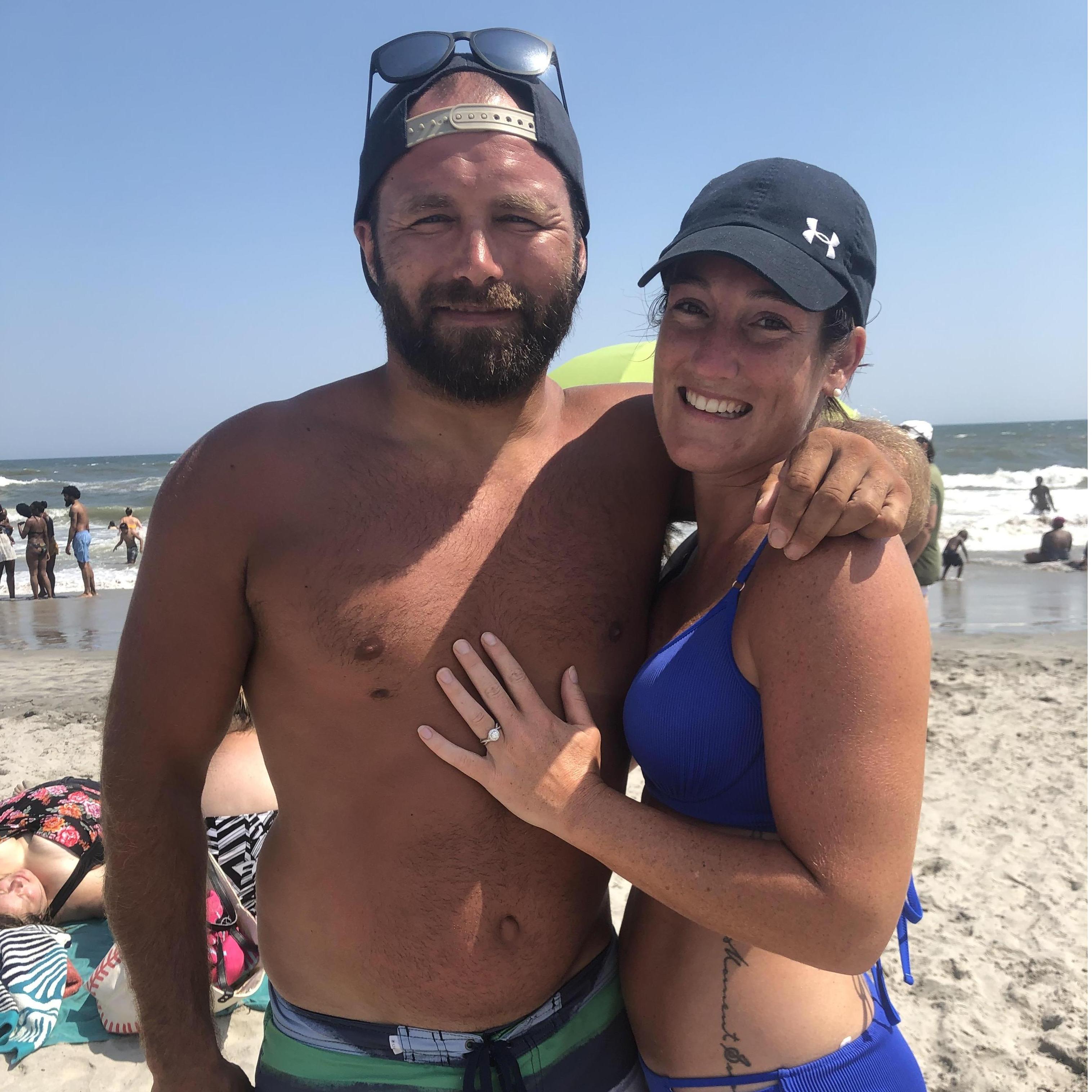 The day we got engaged in AC (7/28/19)