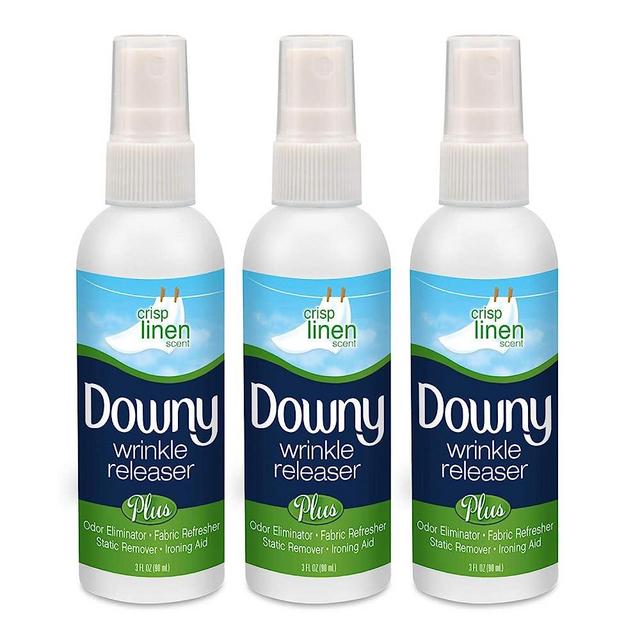 Downy Wrinkle Releaser, Travel Size, Cruise Accessories, Crisp Linen Scent 3 fl oz - 3 Pack