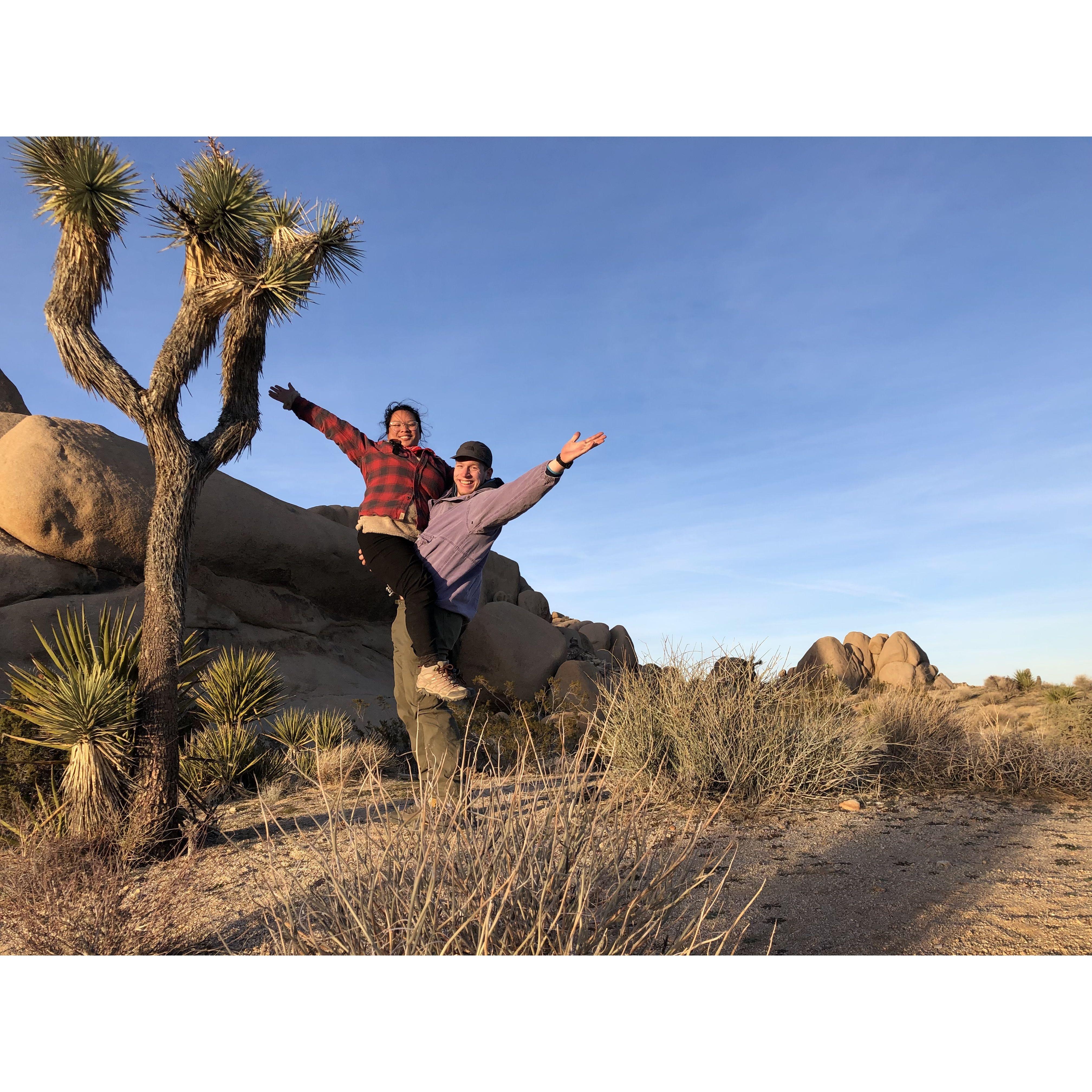 A quick jaunt down to Joshua Tree National Park! It was March, but it was still cold.
