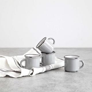 Tinware Espresso Mug, Set of 4