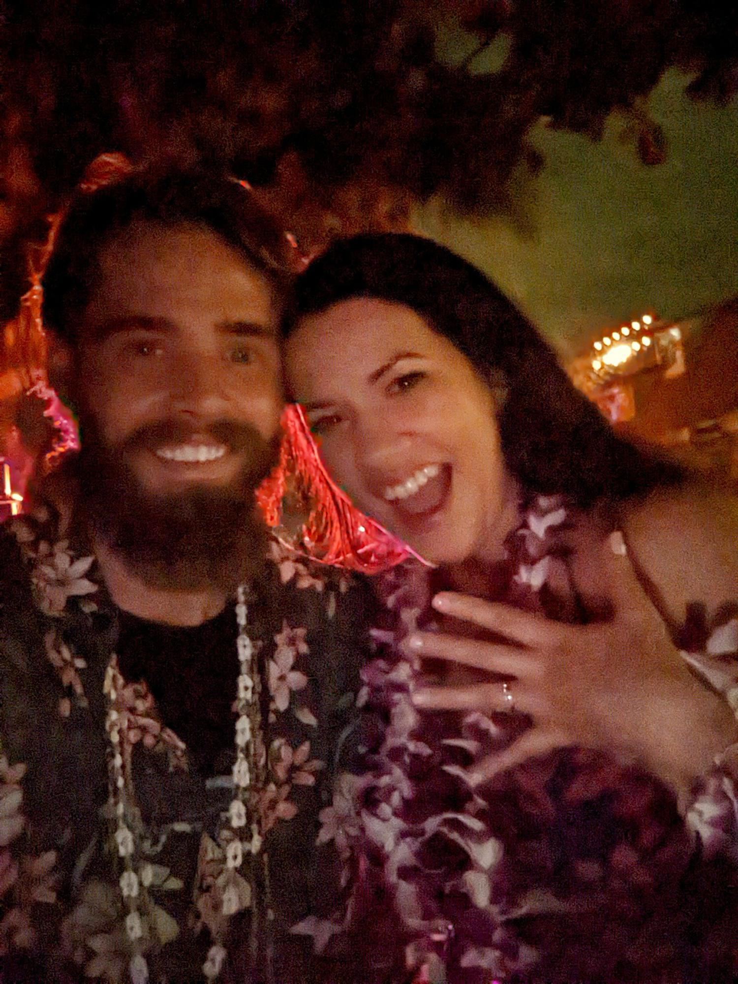 The night we got engaged in Hawaii!