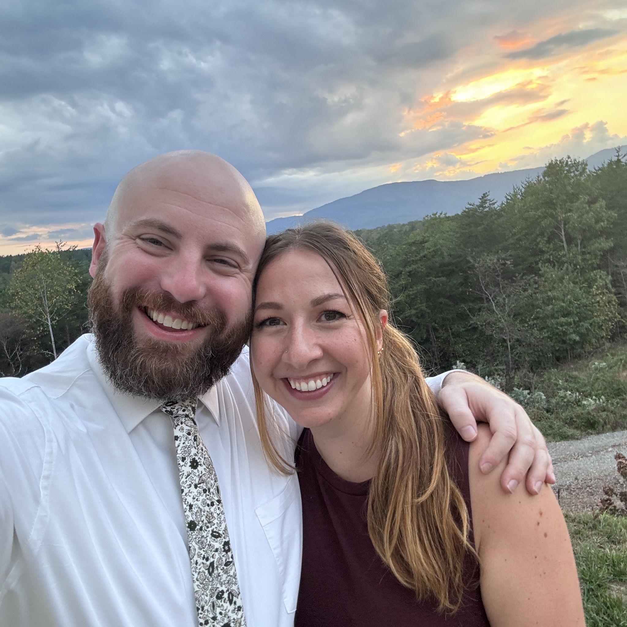 at Kyle's sister Kara's wedding in South Carolina